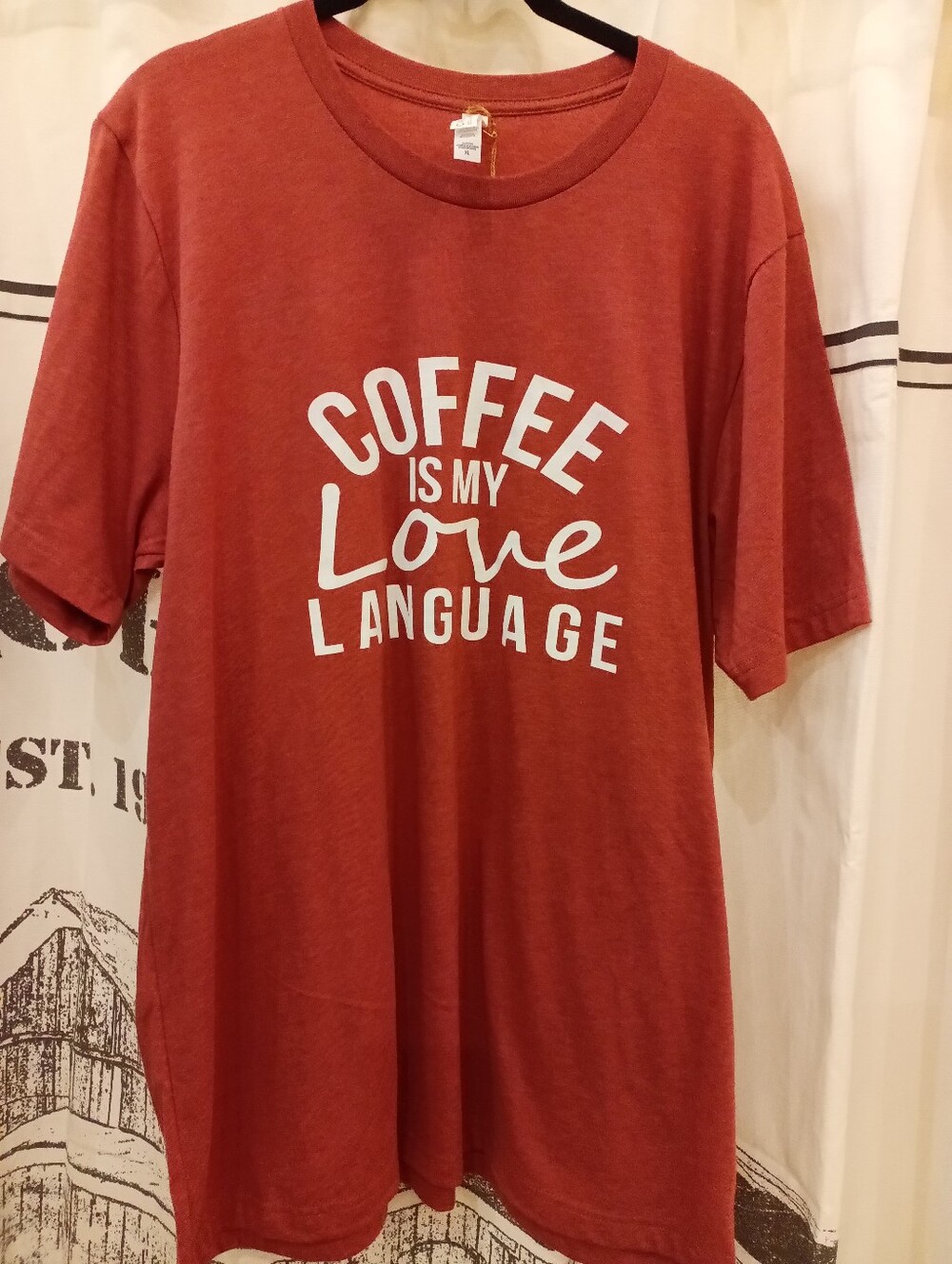Coffee Is My Love Language Bella Canvas NWT Size XL